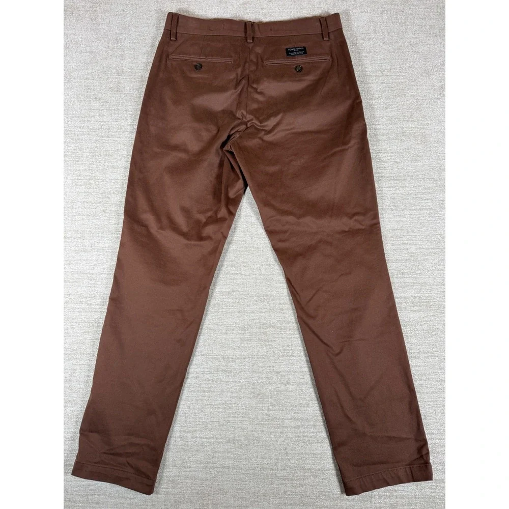 Banana Republic Rapid Movement Chino Mens 30/30 Earth Brown Slim Stretch Pants